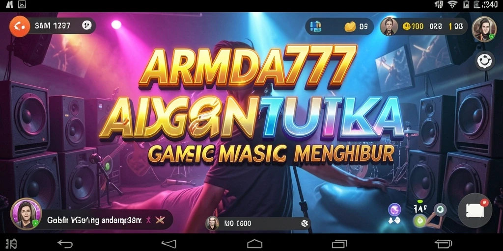 Tampilan gameplay yang menarik dengan musik interaktif.