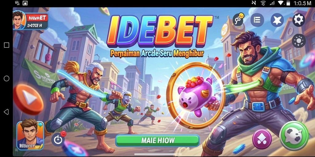 Tangkapan layar game IDEBET menunjukkan aksi seru dalam permainan Arcade.