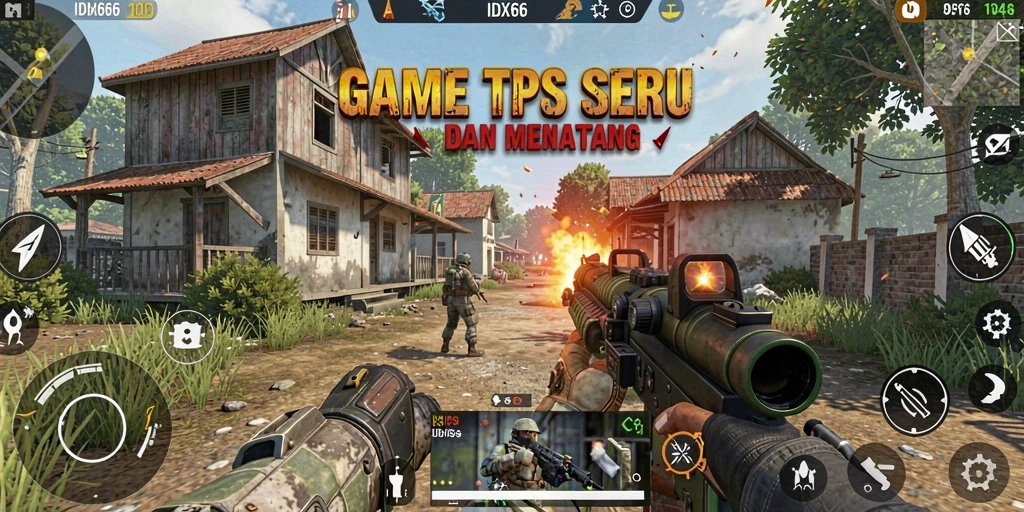 Tampilan aksi mendebarkan dalam gameplay IDX66.
