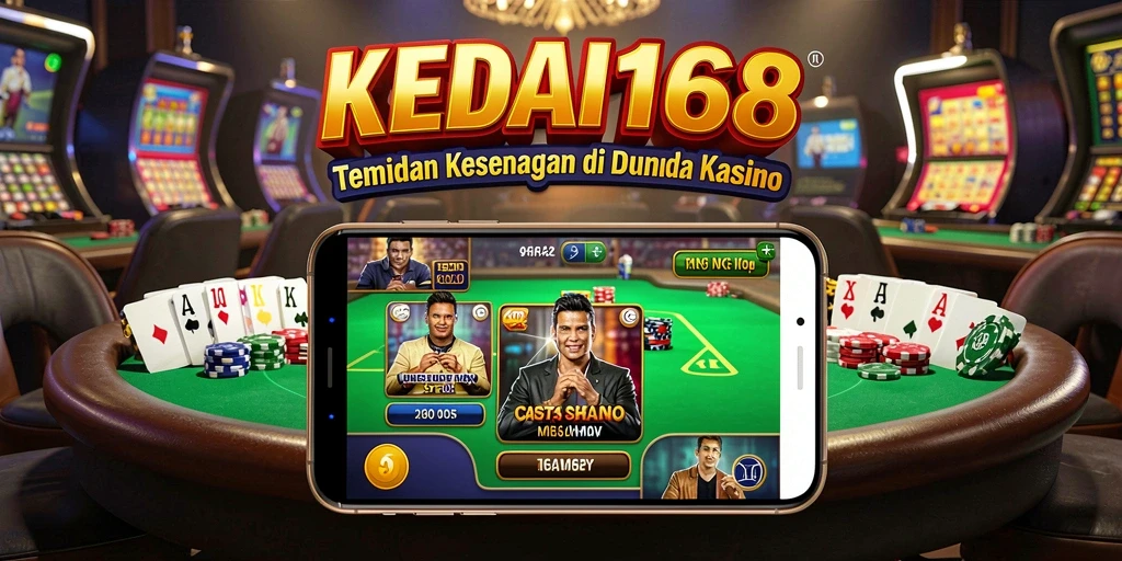 Tampilan menarik KEDAI168 dengan gameplay Kasino yang seru.