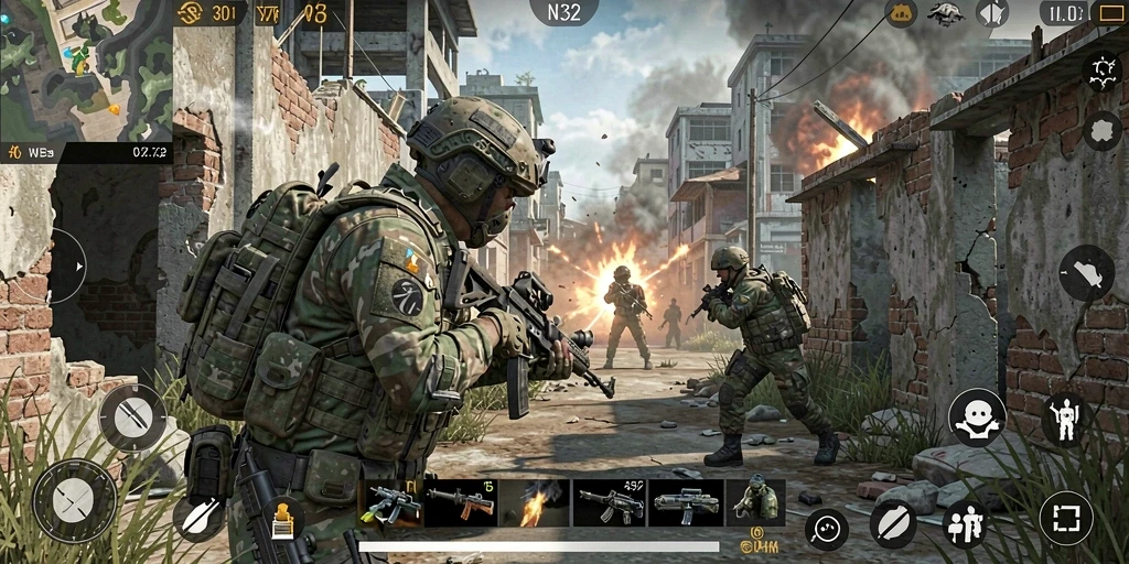 Tampilan menakjubkan dari gameplay N32 yang intens.