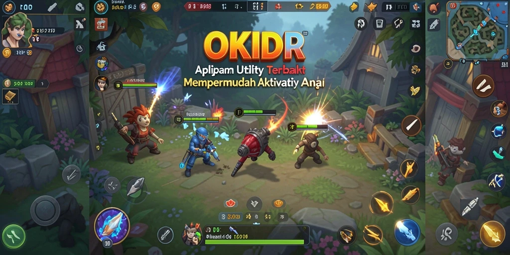 Screenshot utama OKIDR menunjukkan tampilan antarmuka yang bersih dan intuitif.