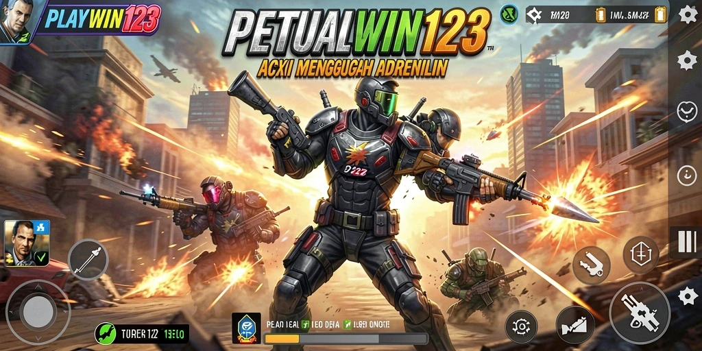 Tangkapan layar gameplay yang penuh aksi di PLAYWIN123.