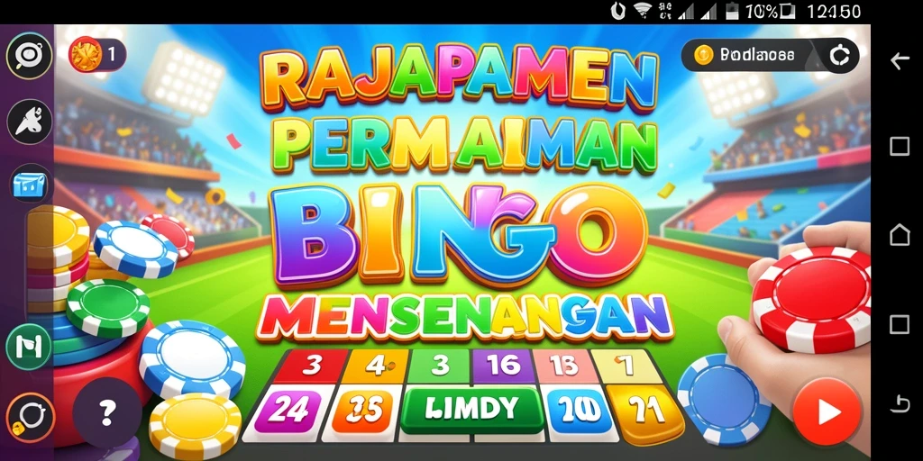 Tampilan gameplay seru dari RAJAPAMEN dengan momen menang bingo.