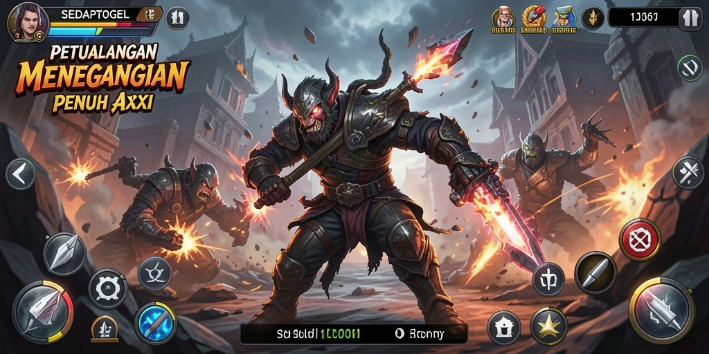 Gameplay SEDAPTOGEL yang penuh aksi dan seru.