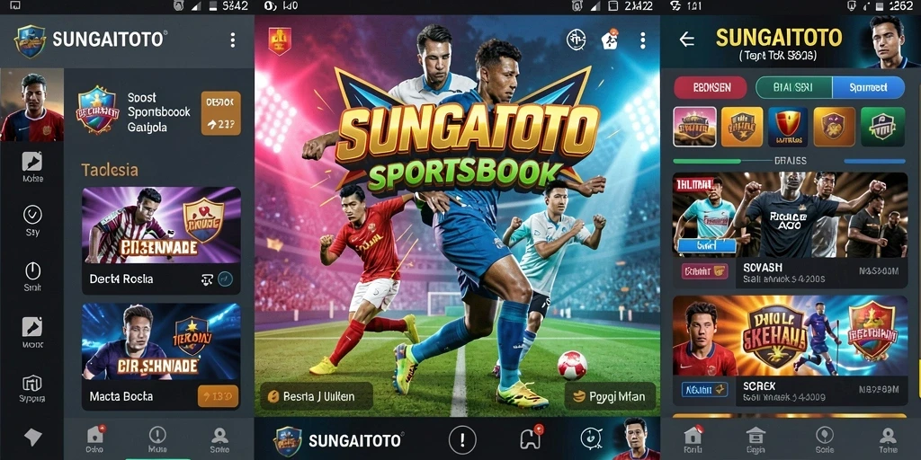 Tampilan menarik dari SUNGAITOTO saat pengguna bertaruh pada olahraga langsung.