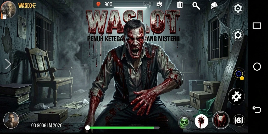 Gameplay WASLOT yang menegangkan dengan atmosfer horor yang mencekam.