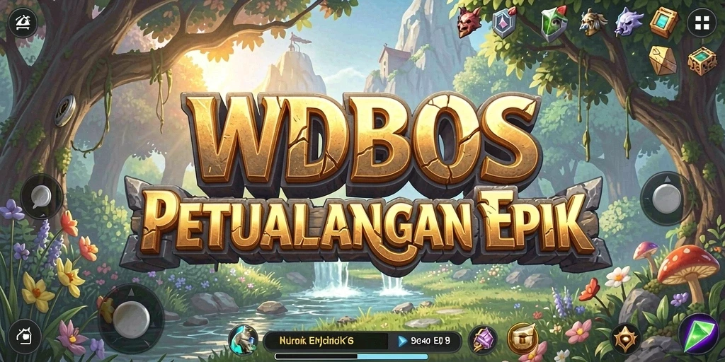 Tampilan gameplay RPG WDBOS yang penuh aksi dan petualangan.