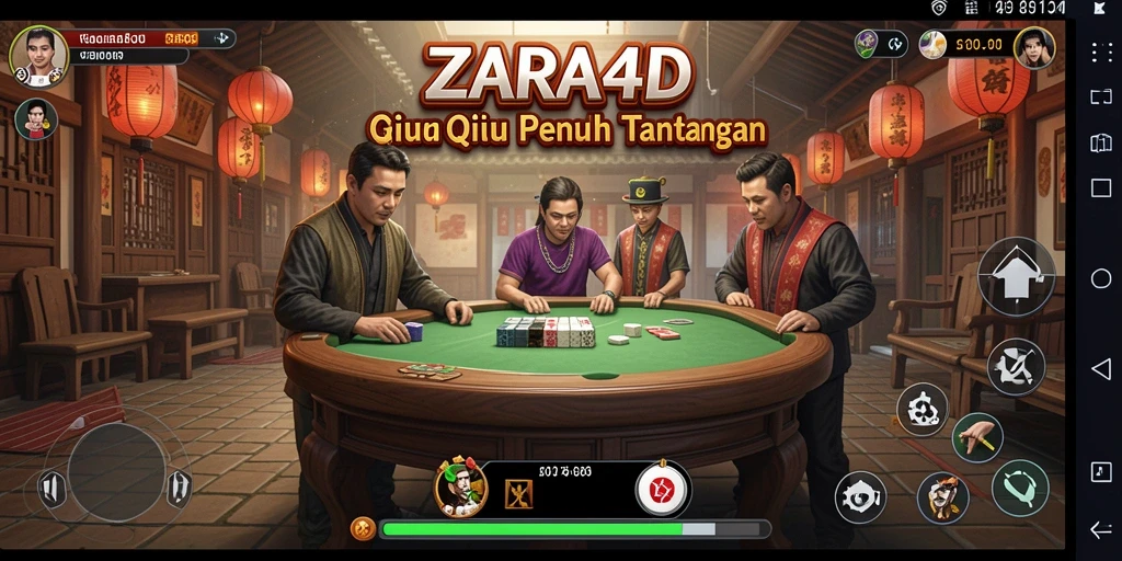 Tampilan menegangkan dalam permainan QiuQiu ZARA4D